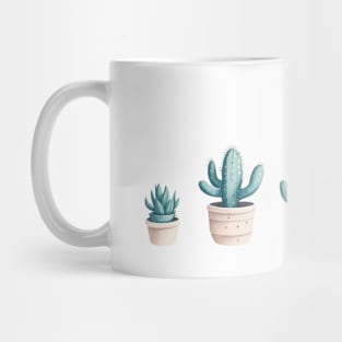 Watercolour cacti & succulents Mug